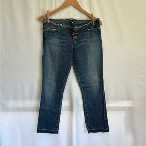 Abercrombie & Fitch Dark Blue Ankle Jeans